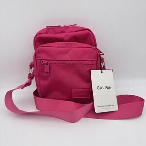 Calpak Stevyn Mini Crossbody Bag Dragon Fruit Pink Adjustable Womens Travel NEW